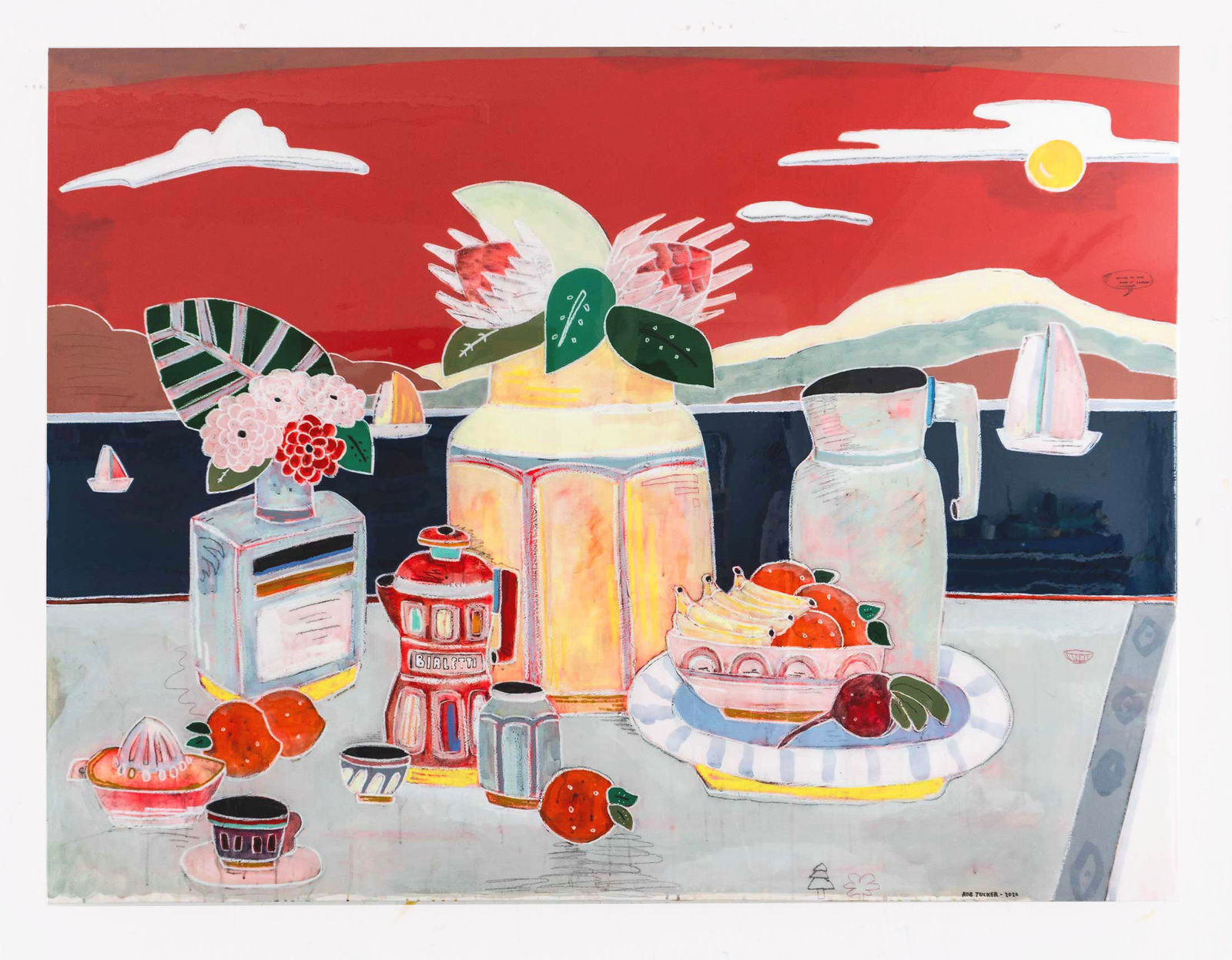 Rob Tucker, Sailing to some kind of supper, 2025