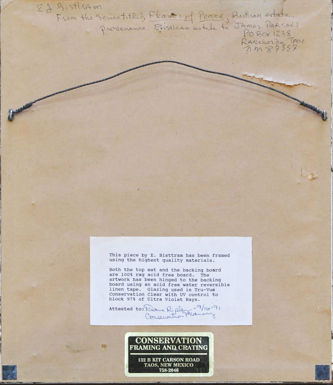 abstract drawing by Emil Bisttram