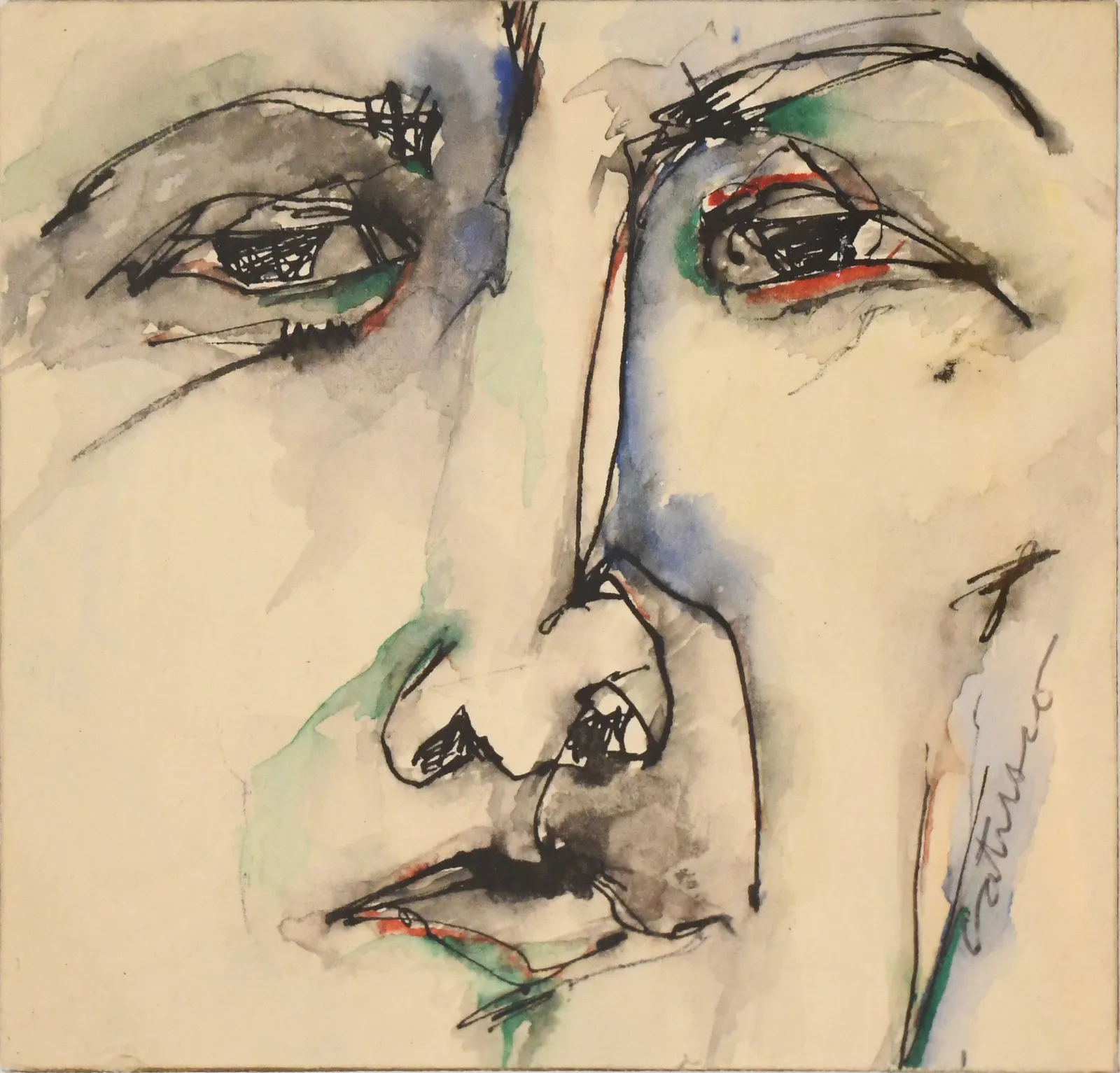 Louis Catusco, Untitled Self-Portrait, c. 1970s