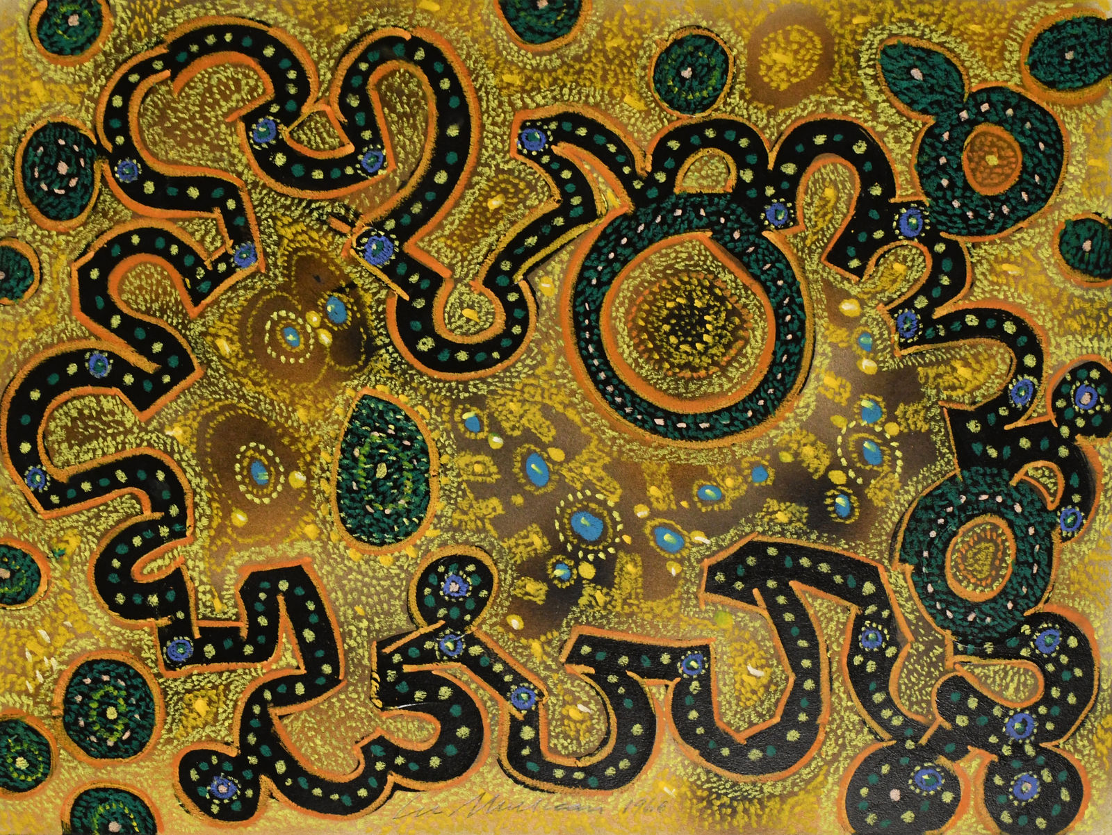 Lee Mullican, Untitled Yellow, c. 1966