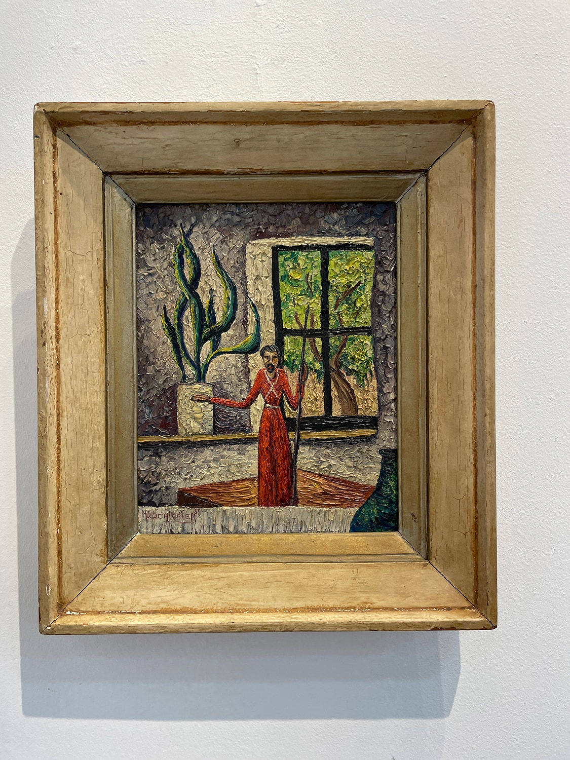 Howard B. Schleeter, Red Santo Painting, 1938