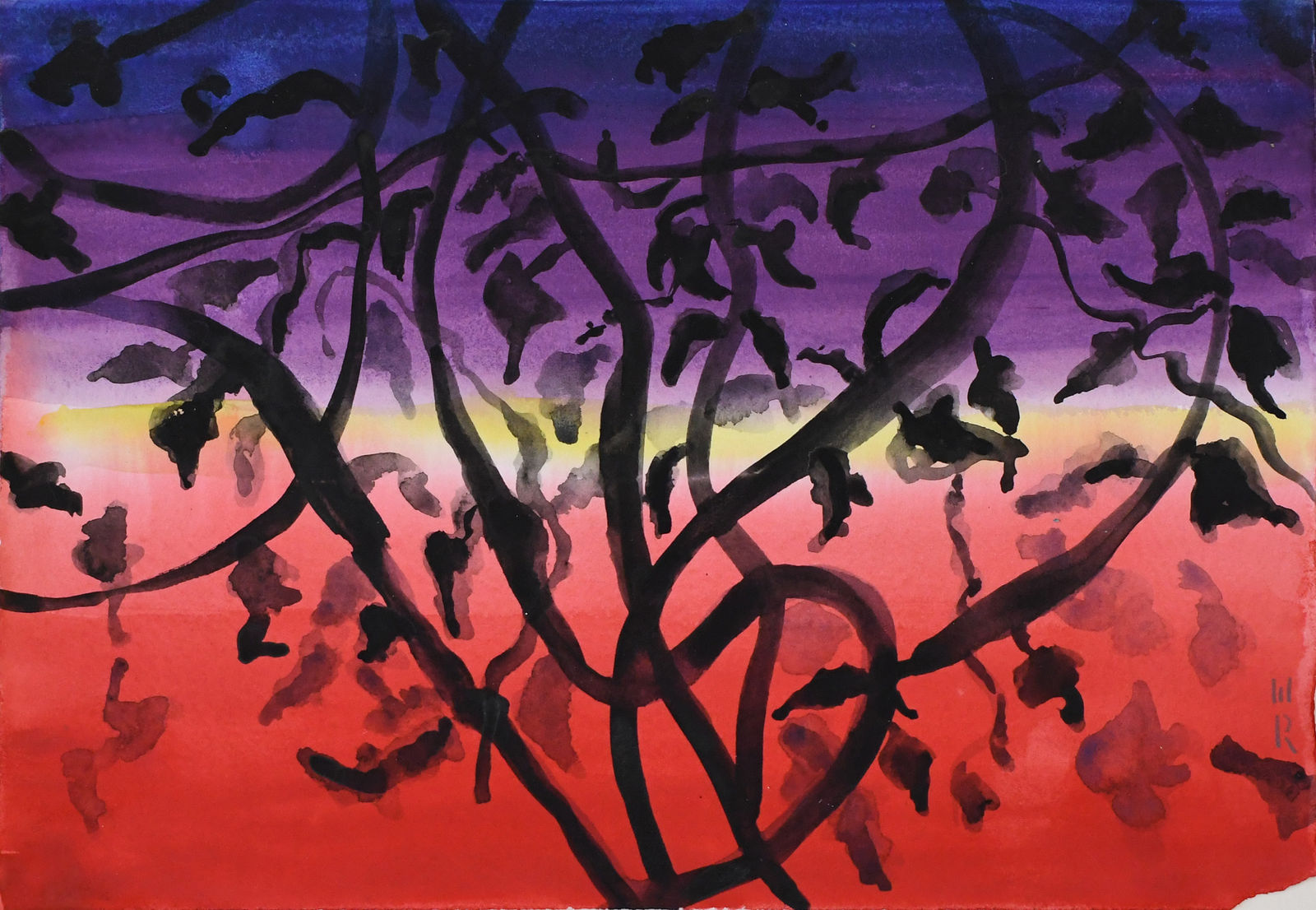 Wesley Rusnell, Untitled (Blue and Red Horizon)