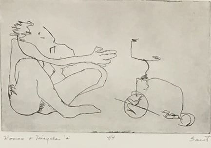 Ann Saint John Hawley, Woman & Tricycle