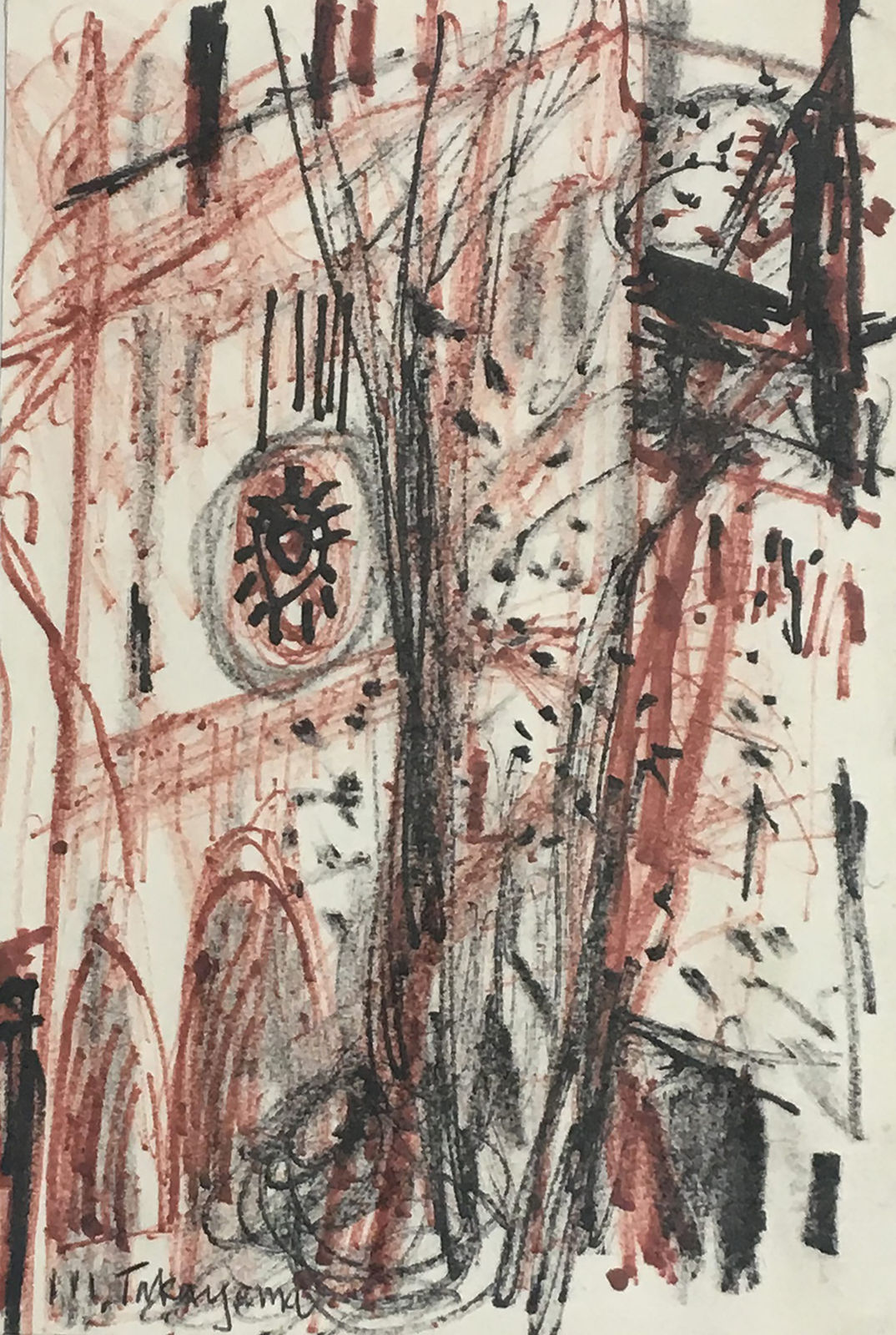 Michio Takayama, Abstract Brown & Black