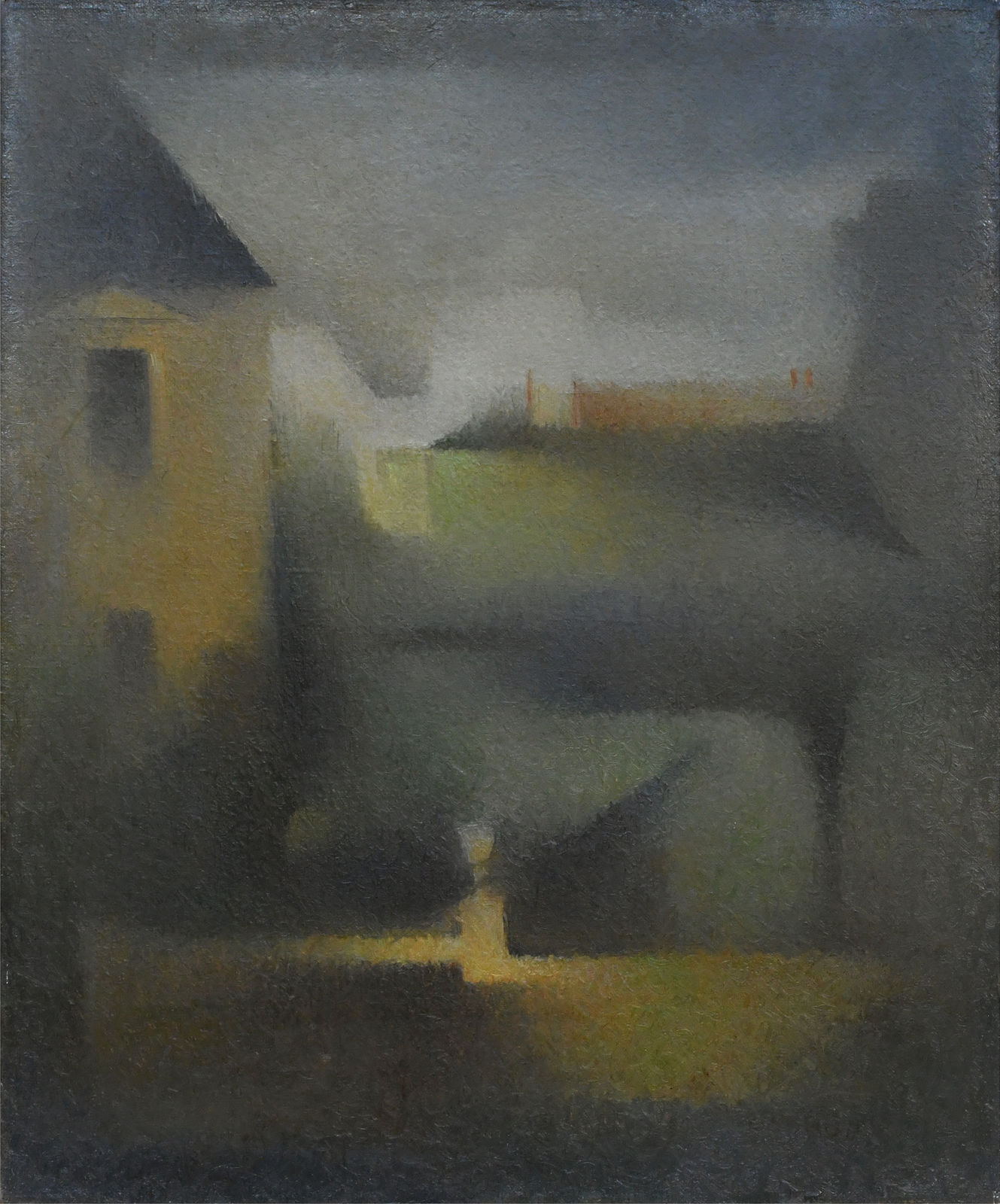 abstract oil painting by Earl Stroh