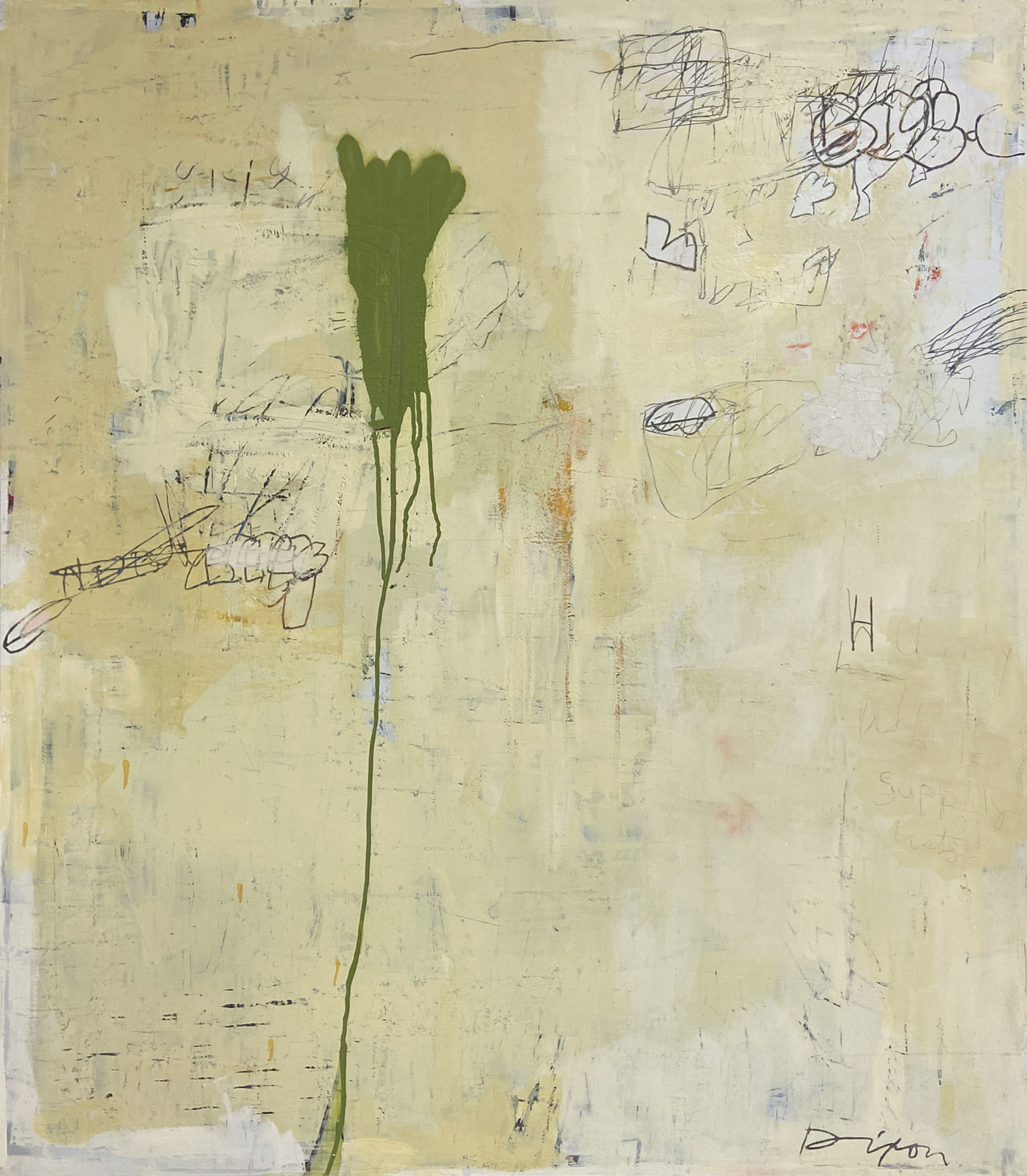 abstract oil painting by Tom Dixon