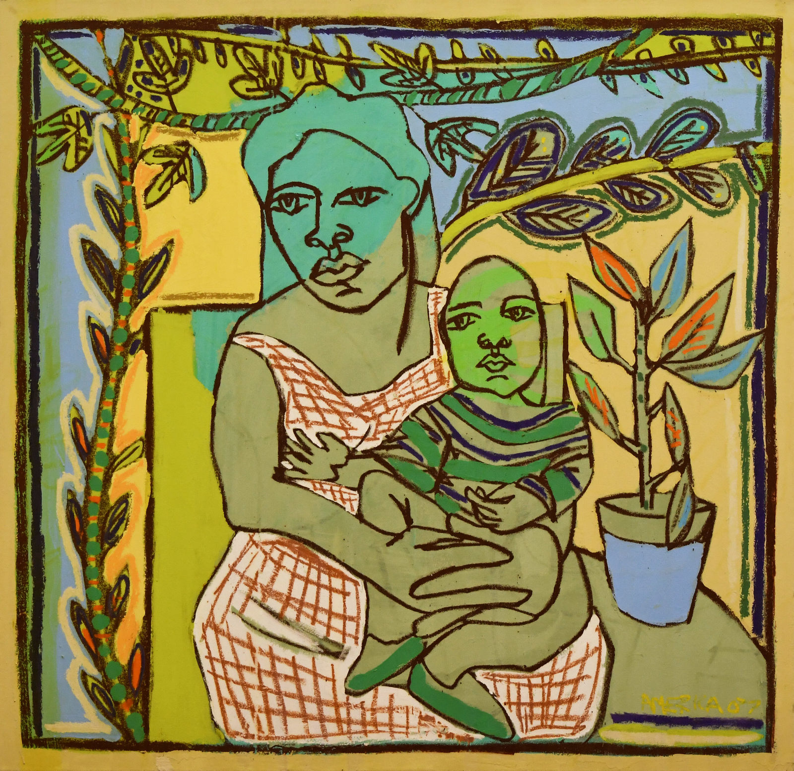 America Martin figure painting