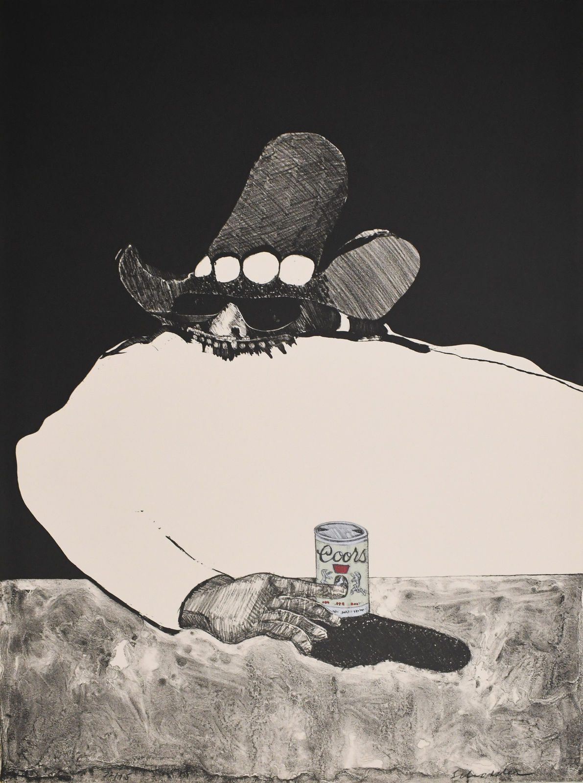 lithograph by Fritz Scholder