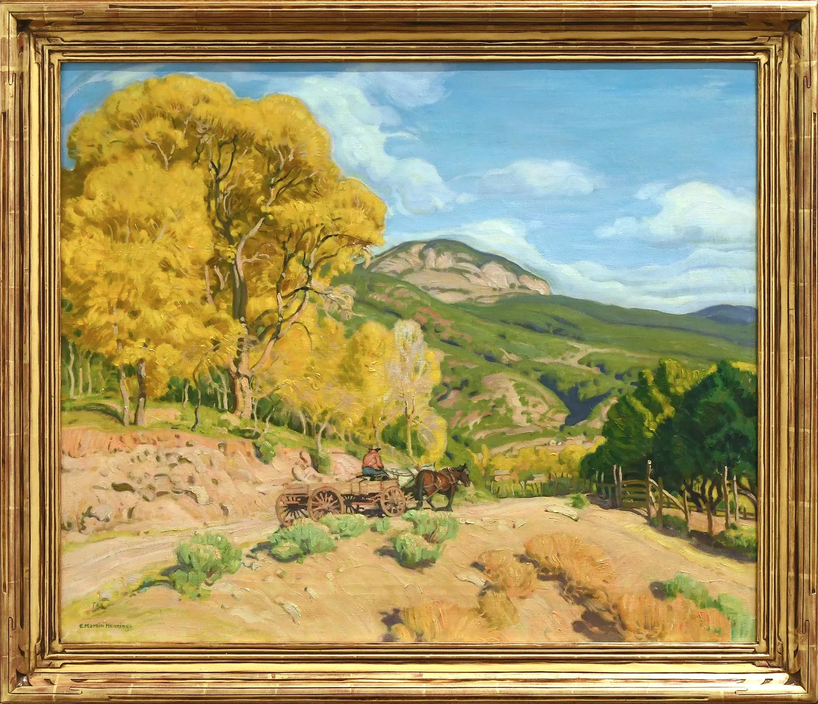 oil painting by e Martin Hennings