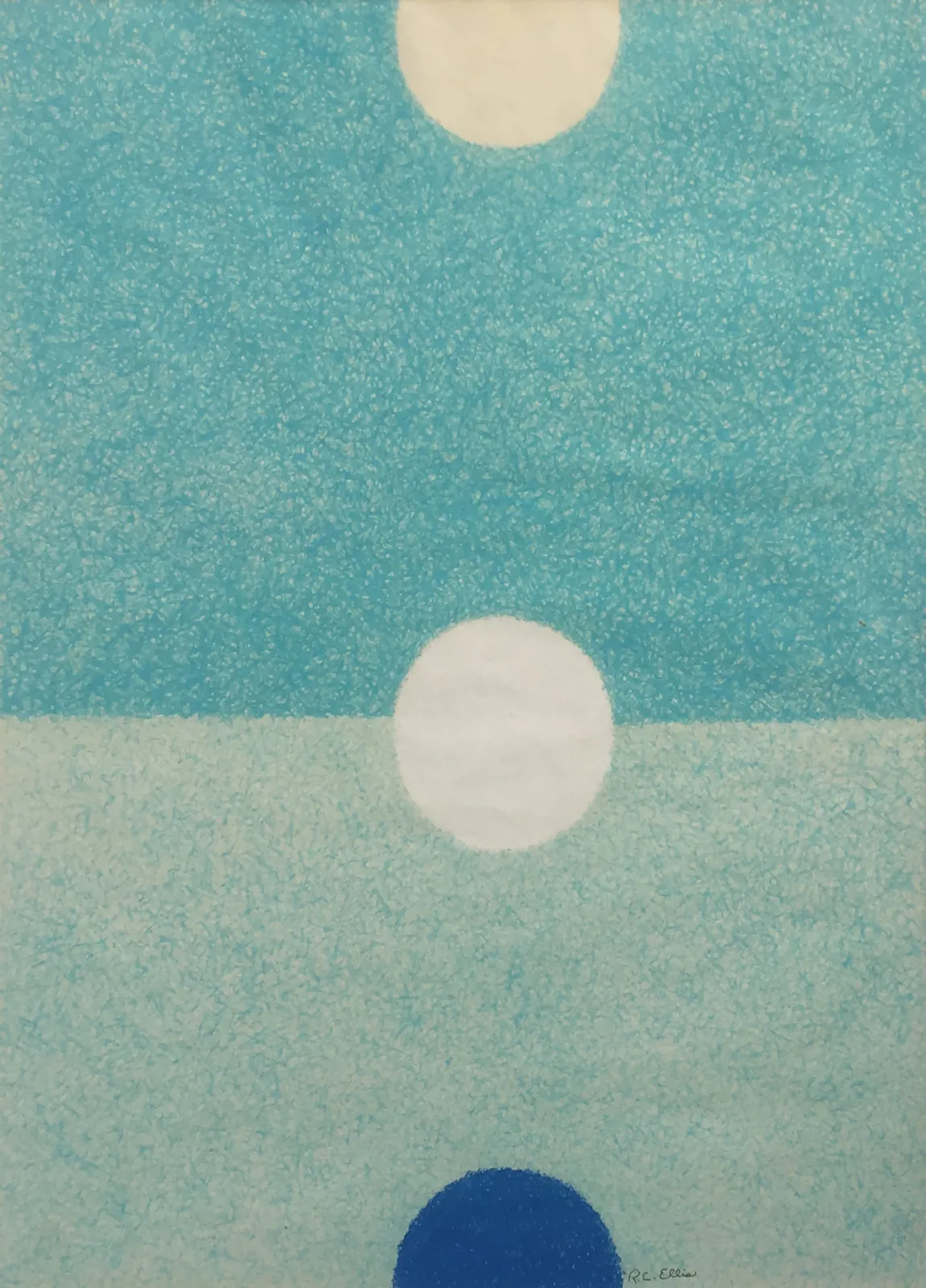 Robert C. Ellis, Blue & Blue Drawing #3, c. 1970s