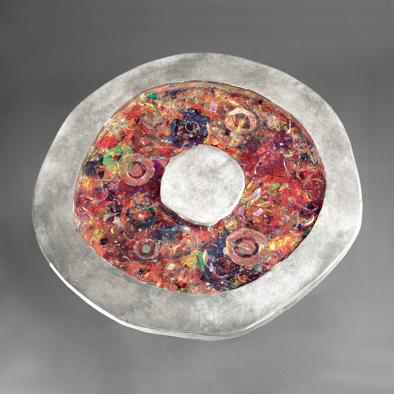 Hélène de Saint Lager, Fleur Argent Side Table, 2019