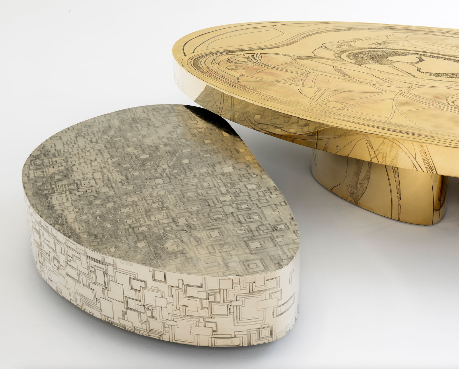 Emmanuel Jonckers, Duality Coffee Table Set, 2020