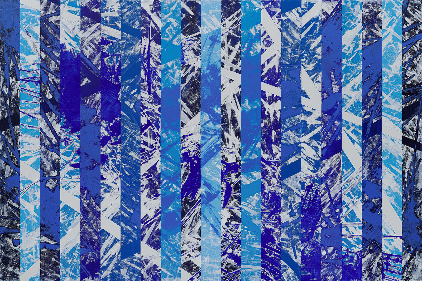 Qian Wu 吳謙, Blue 2022-34 Variation《 藍 2022-34 變奏》, 2022