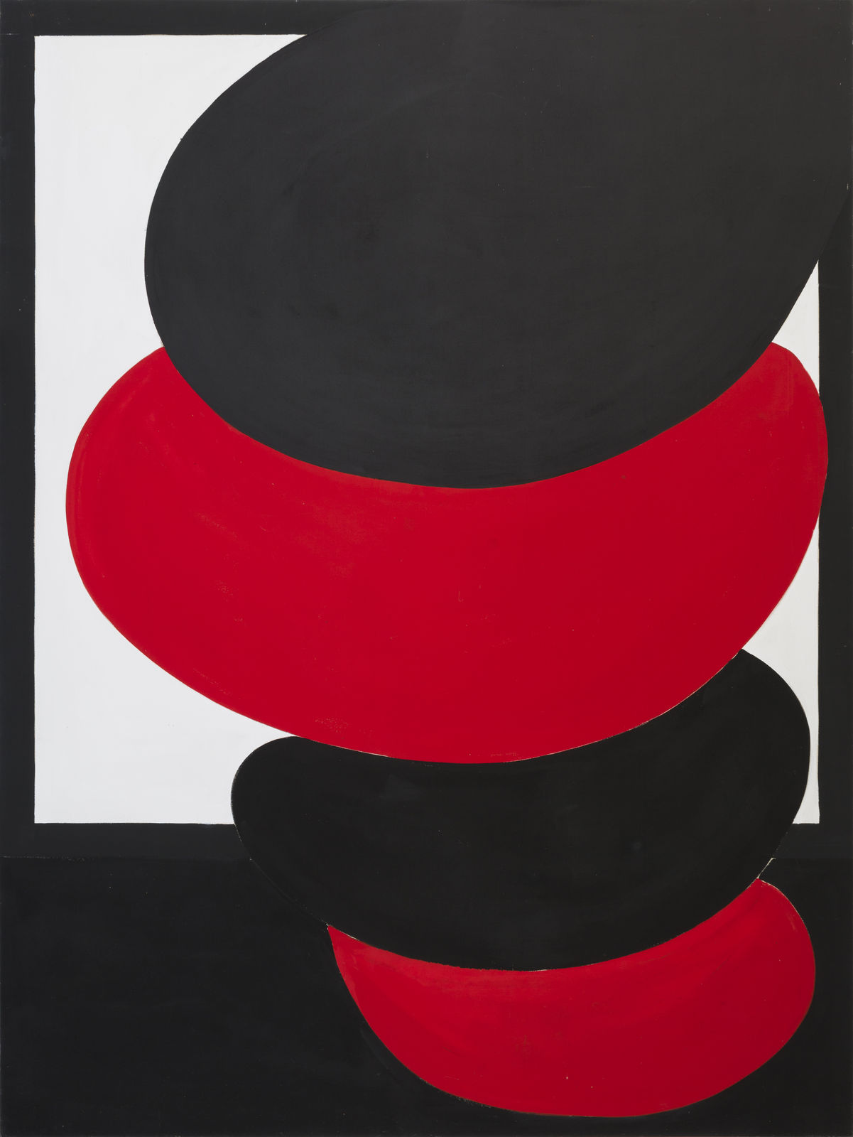 Terry Frost 泰瑞．佛洛斯特, Stacked Red Pisa《堆疊的紅色斜塔》, 1971