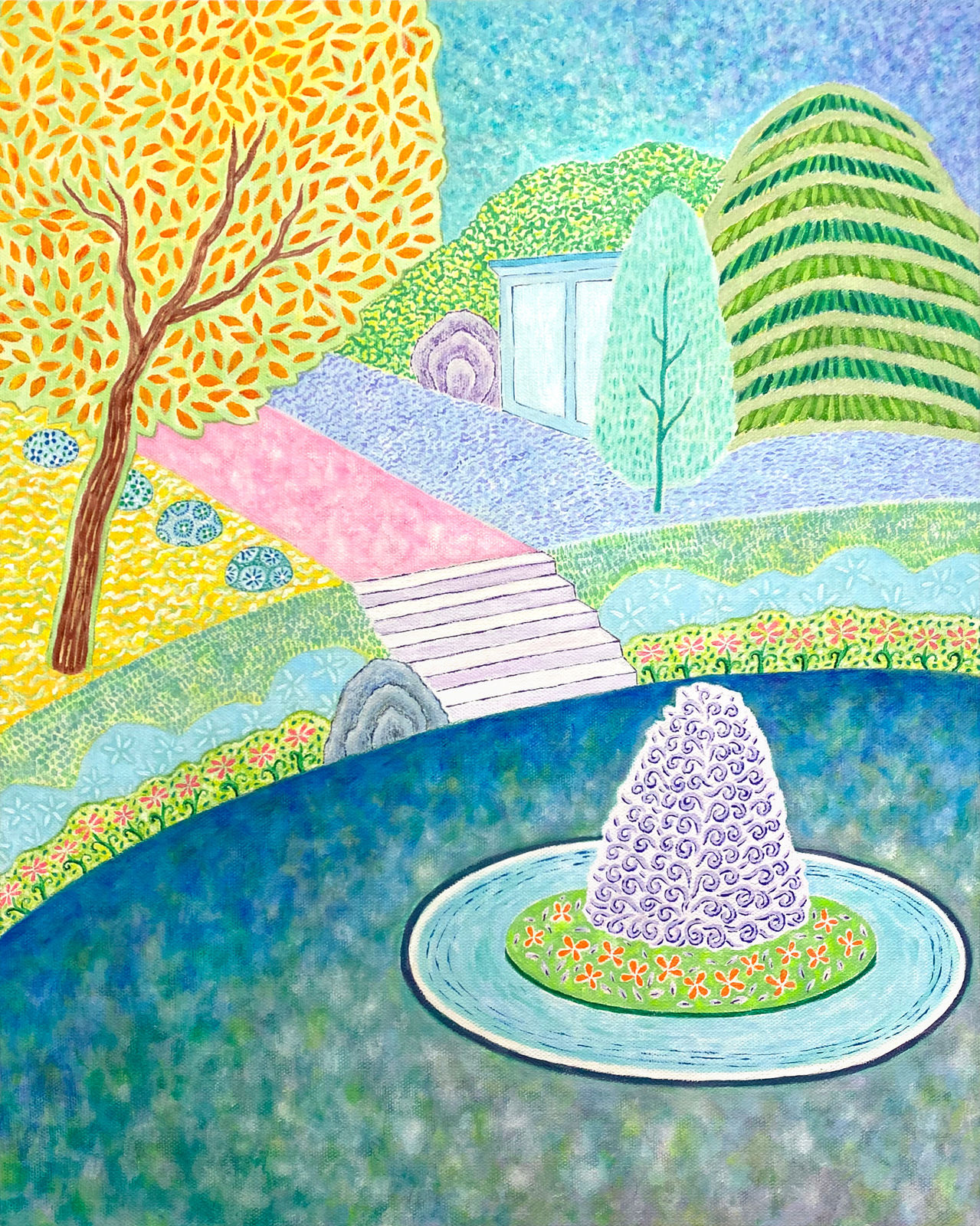 Curtis Chan 陳漢希, The Scenery and Courtyard Are About to Darken《庭蔭落景》, 2024