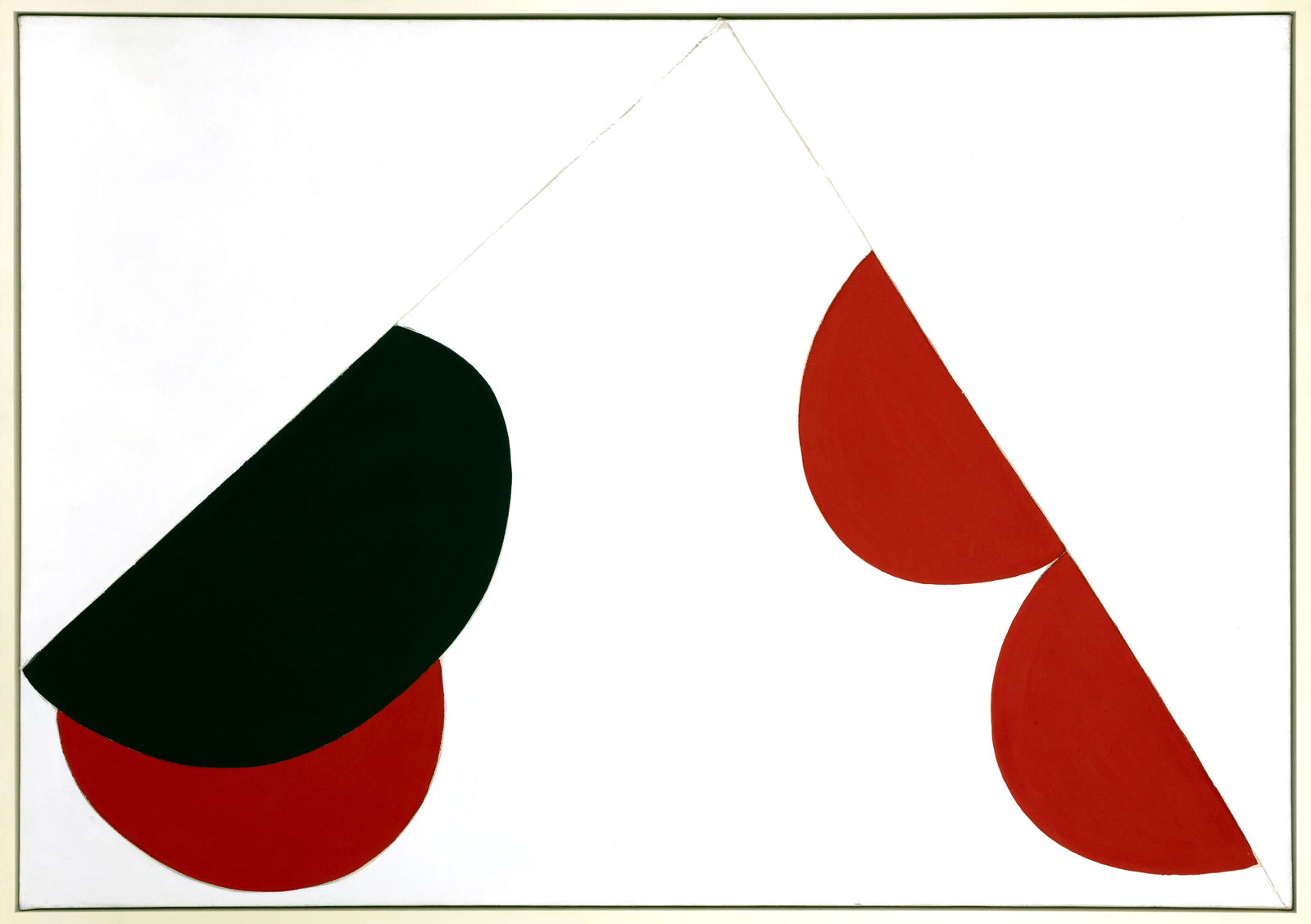 Terry Frost 泰瑞．佛洛斯特, Red, Black and White, 1973