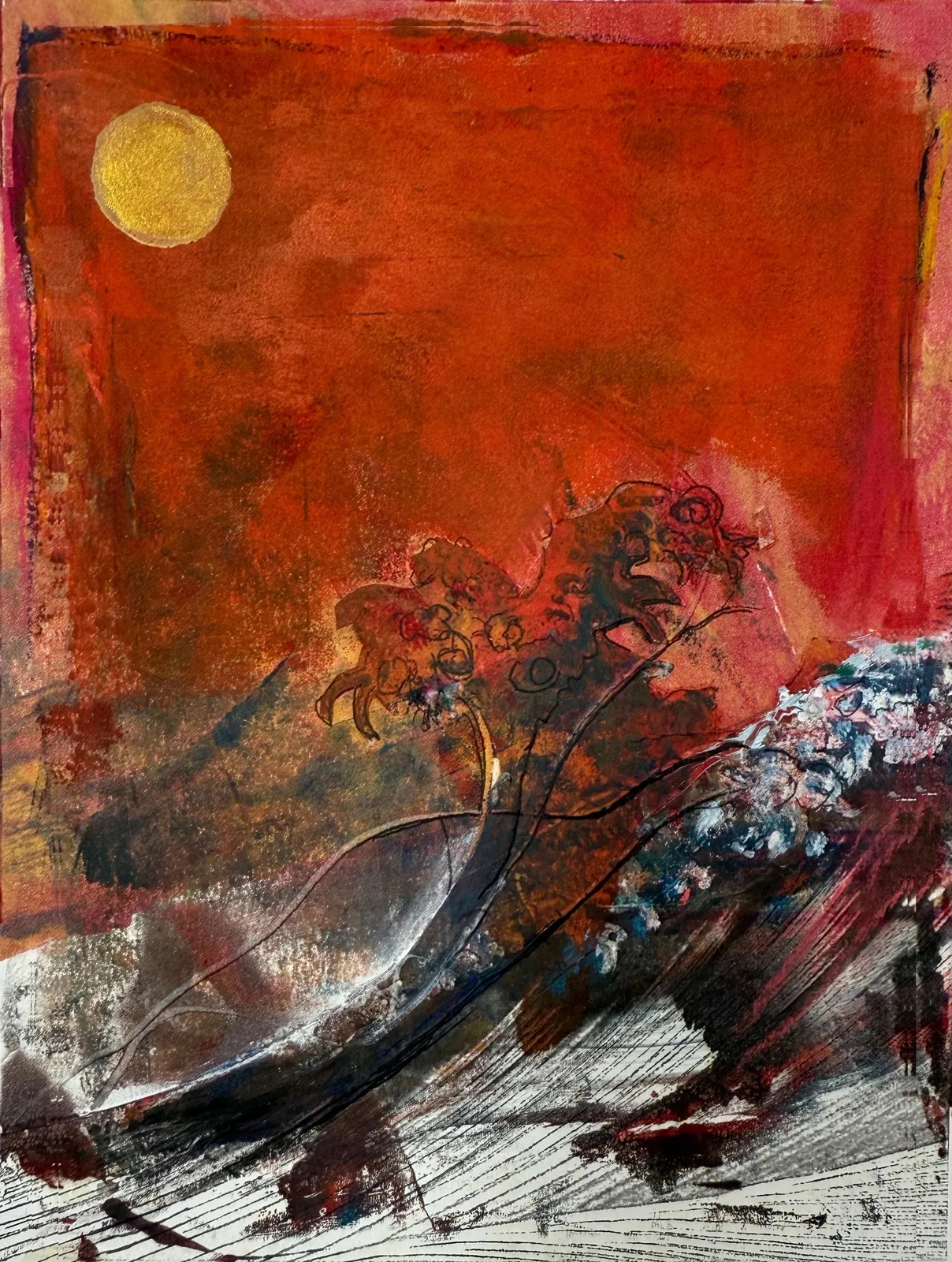 Laurie Dolphin, GOLDEN MOON, 2022