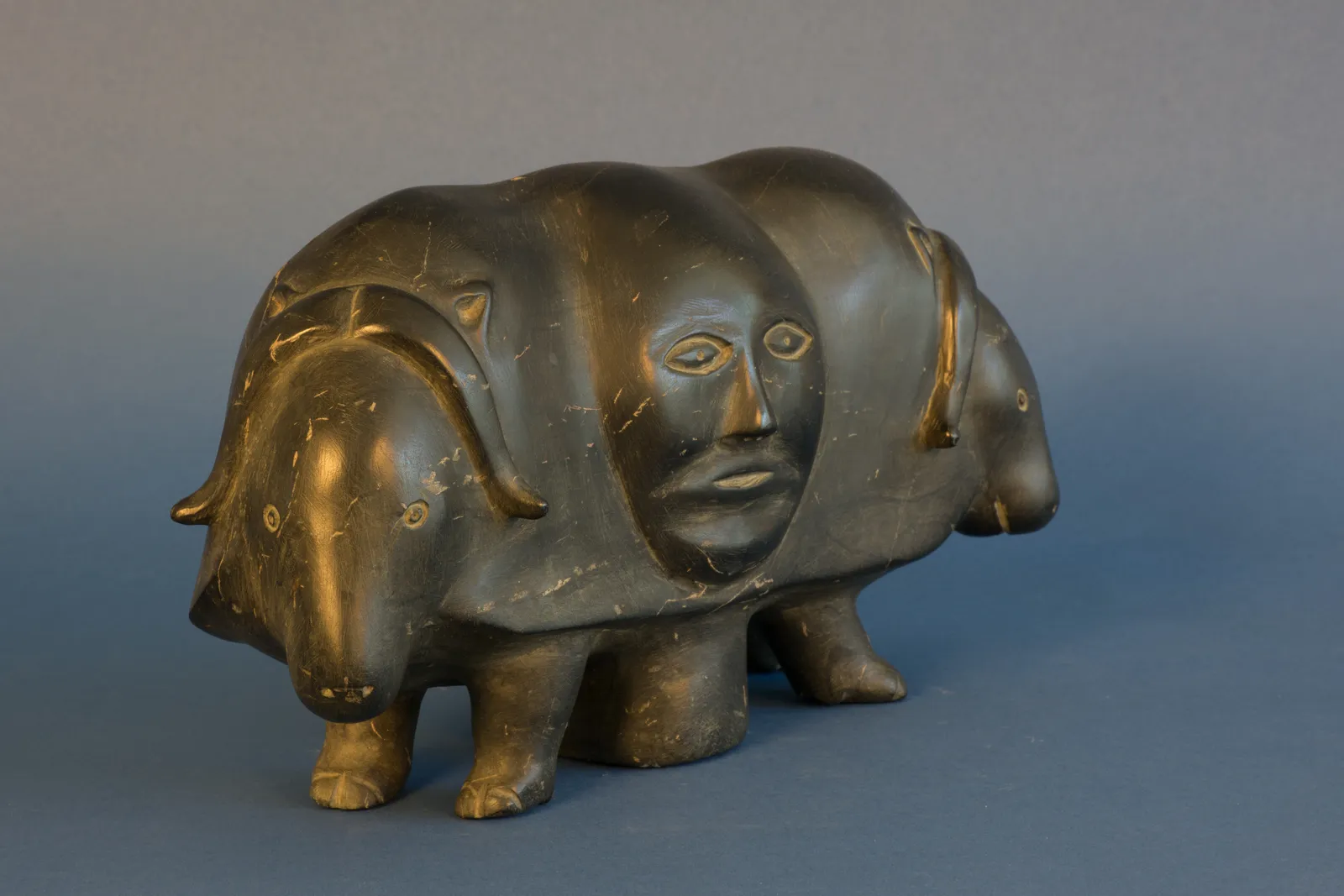 Mathew Aqigaaq, Muskox Shaman / shaman boeuf musqué, ca. 1980