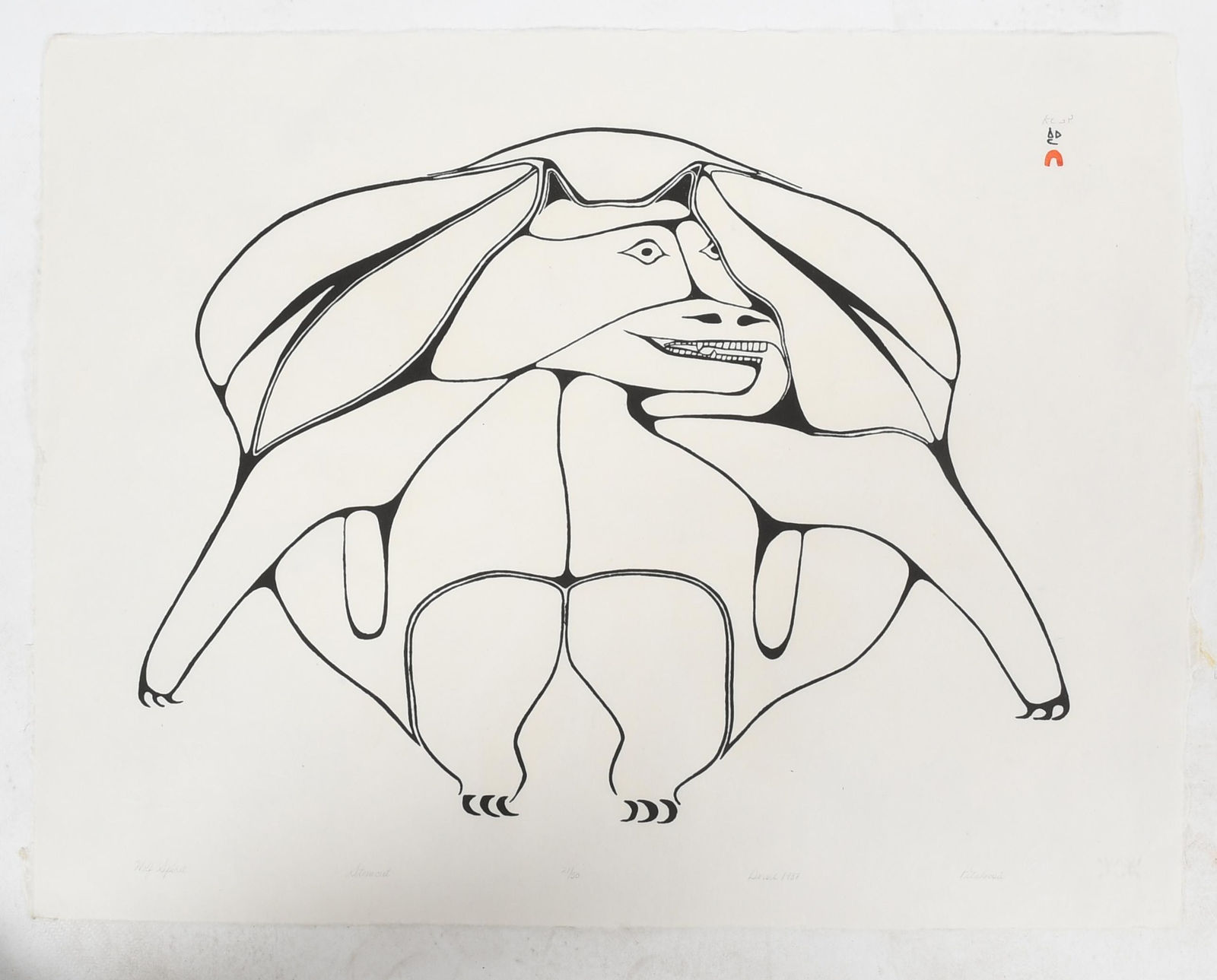 Pitaloosie Saila, Wolf Spirit, 1987