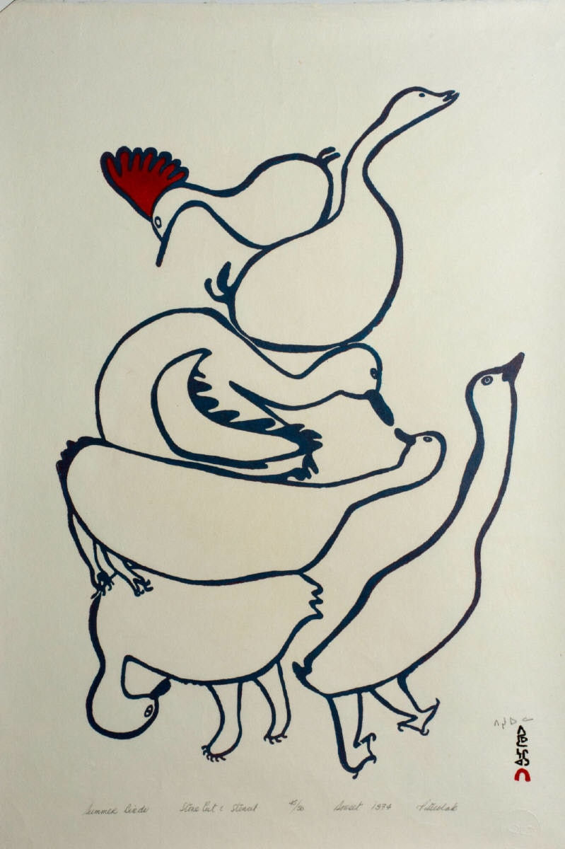 Pitseolak Ashoona, Summer Birds, 1974