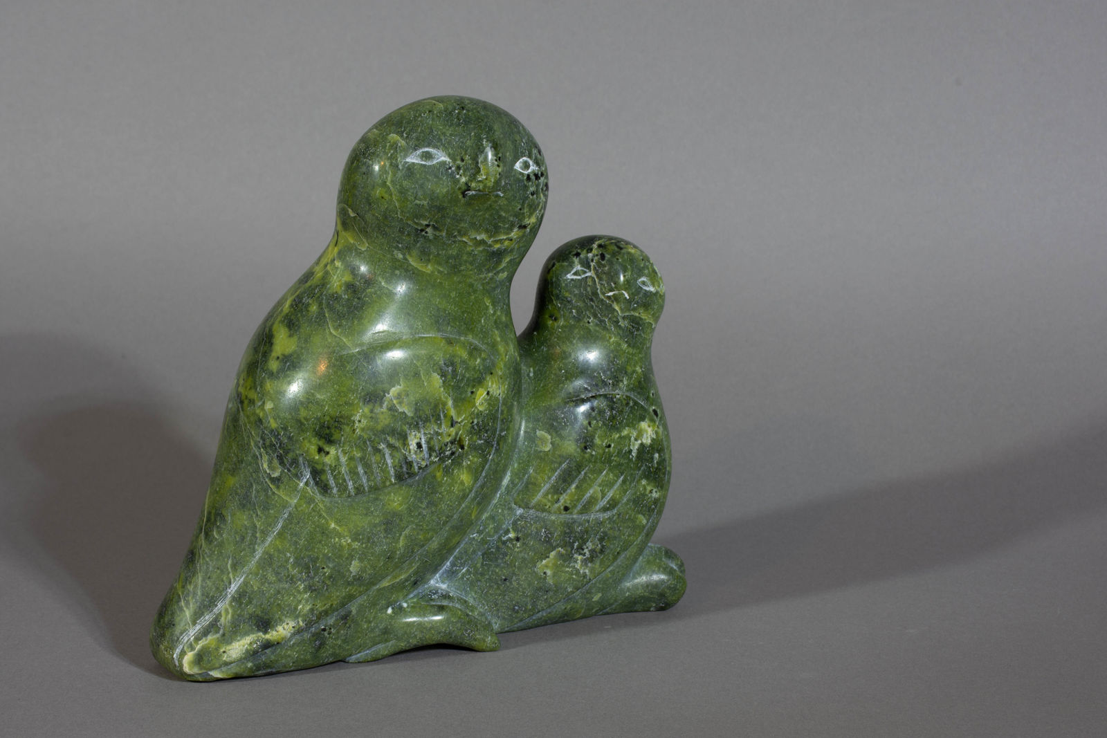 Oviloo Tunnillie, Owl & Chick / Hiboux, ca. 1980