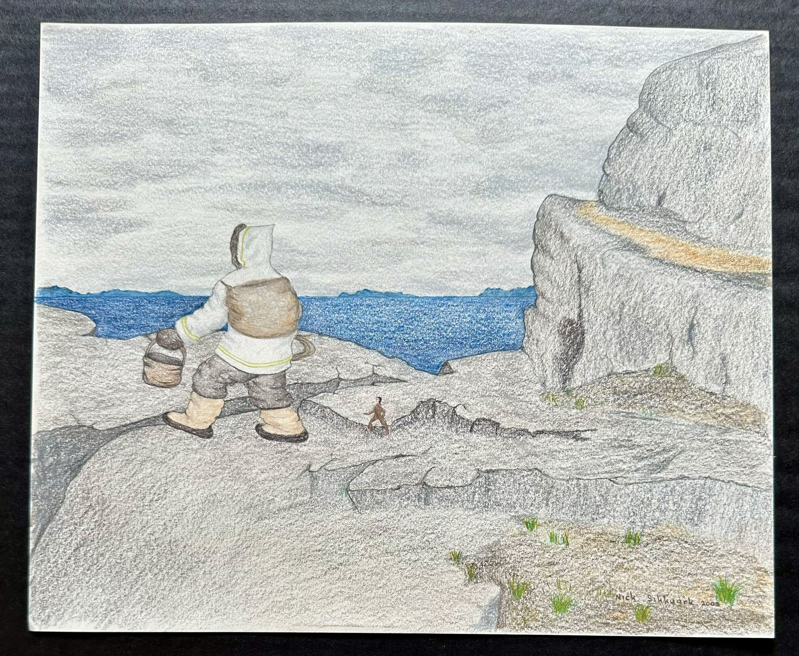 Nick Sikkuark, Hunter with Spirit Helper ? Chasseur et esprit, 2003