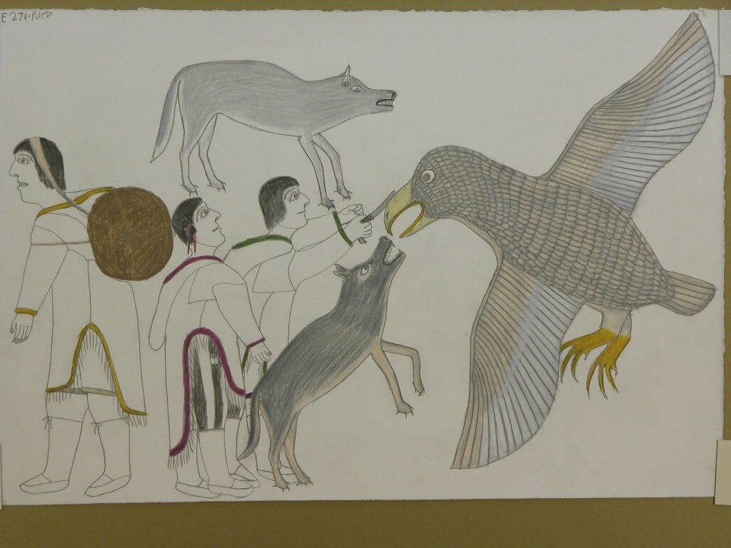 Janet Kigusiuq, Chased By A Great Bird