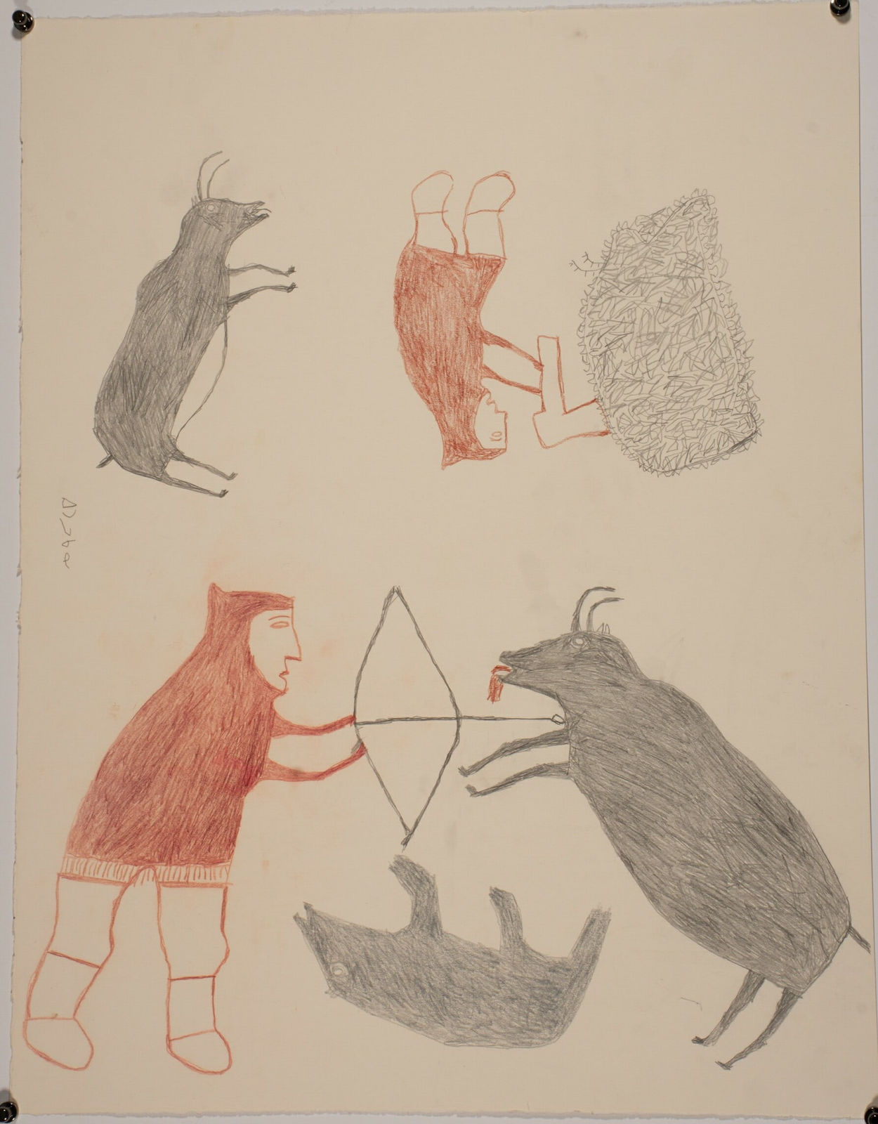 Martha Ittuluka'Naaq, Hunter with Bow & Arrow / Chasseur, 1972