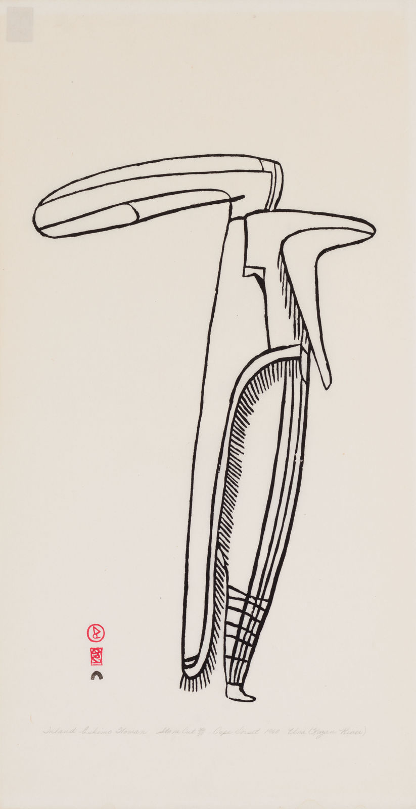 Jessie Oonark, Inland Eskimo Woman, 1960