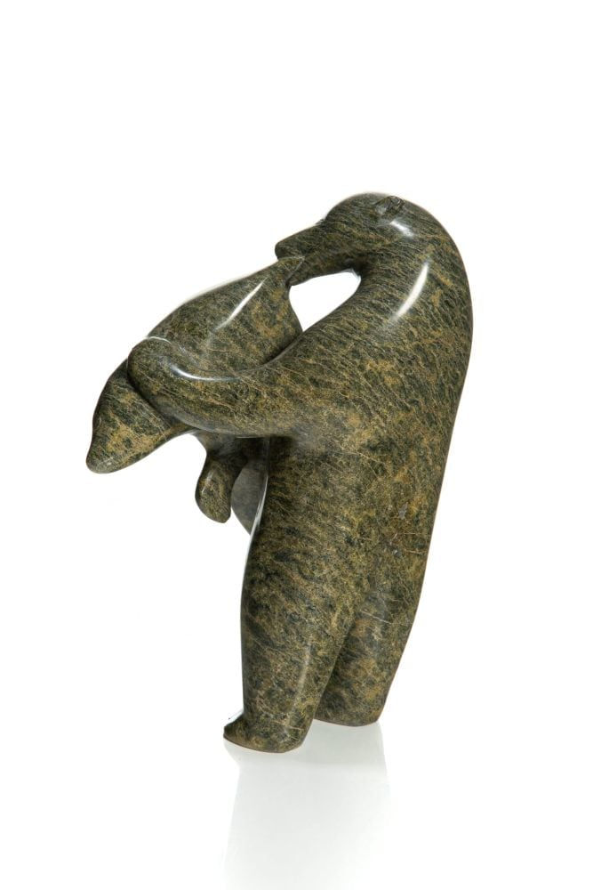 Pitseolak Niviaqsi, Bear & Seal / ours et phoque, 2004