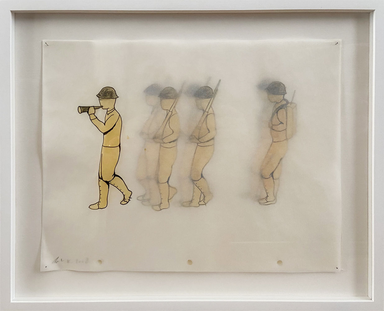 Avish Khebrehzadeh, Falling Horse in Battle (animation drawing), 2008