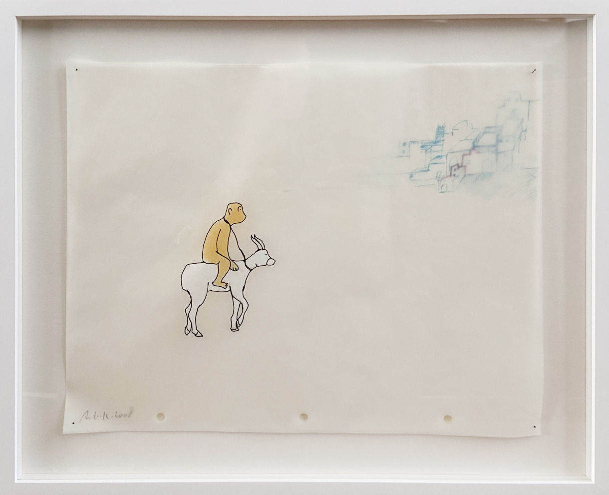 Avish Khebrehzadeh, Monkey, Goat and Trainer (animation drawing), 2008