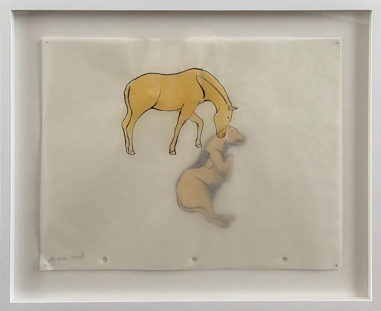 Avish Khebrehzadeh, Falling Horse in Battle (animation drawing), 2008
