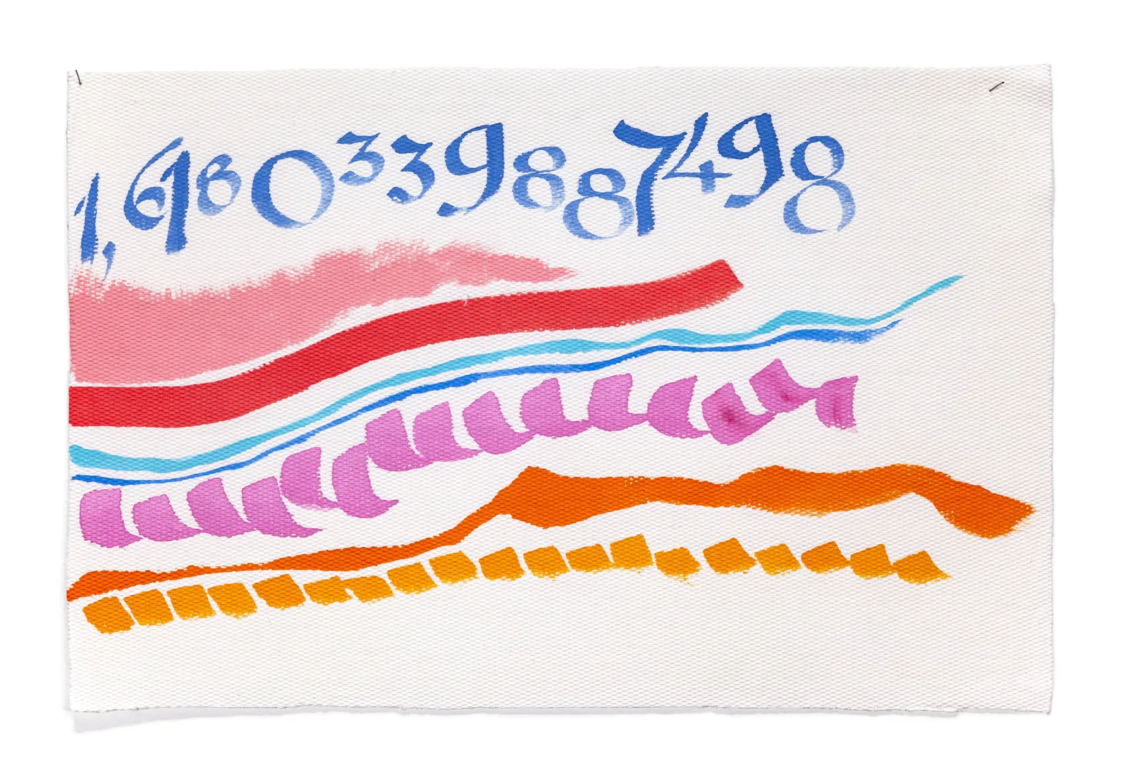 Giorgio Griffa, Canone aureo 498, 2009