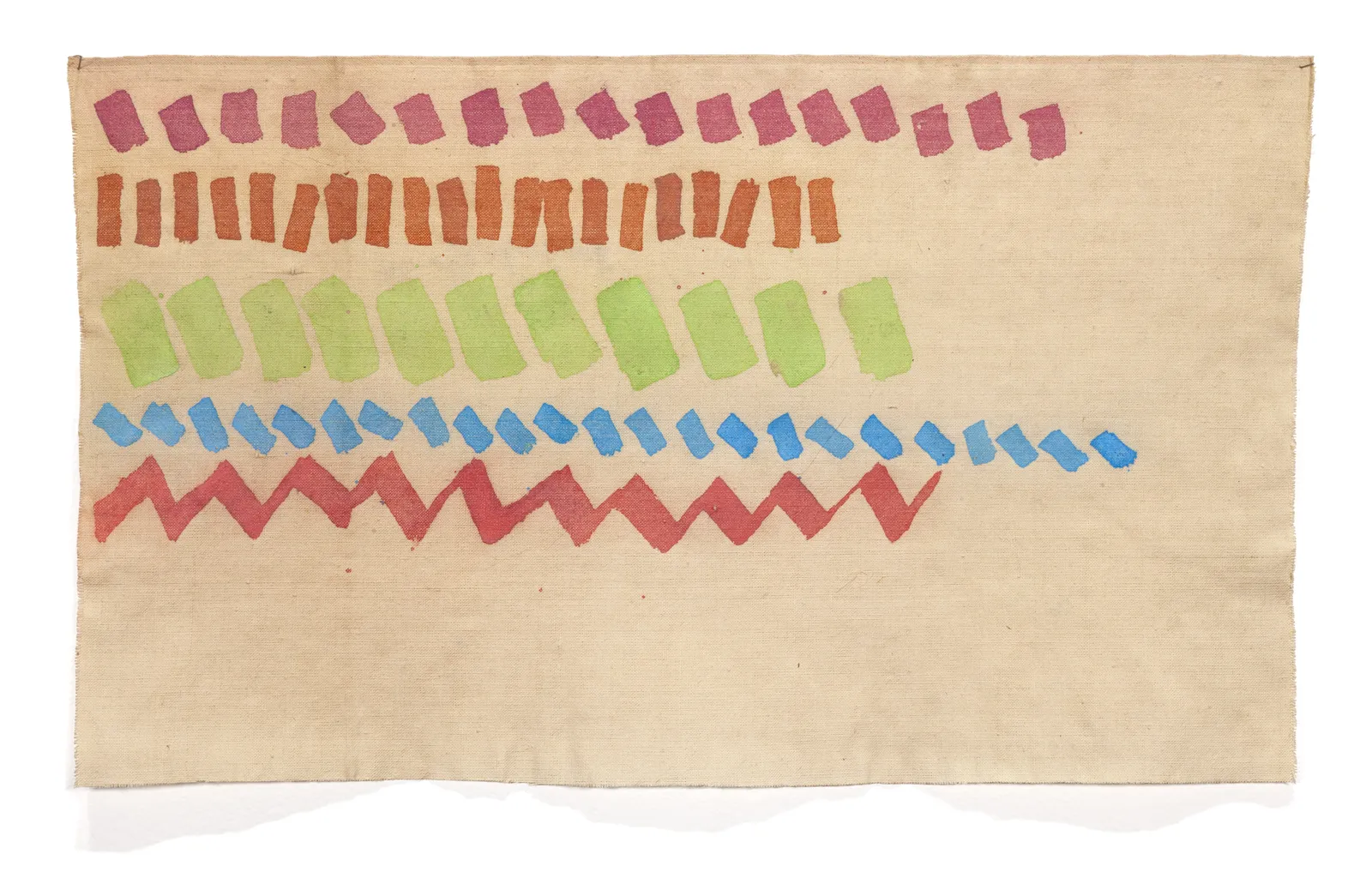 Giorgio Griffa, Cinque colori, 1979