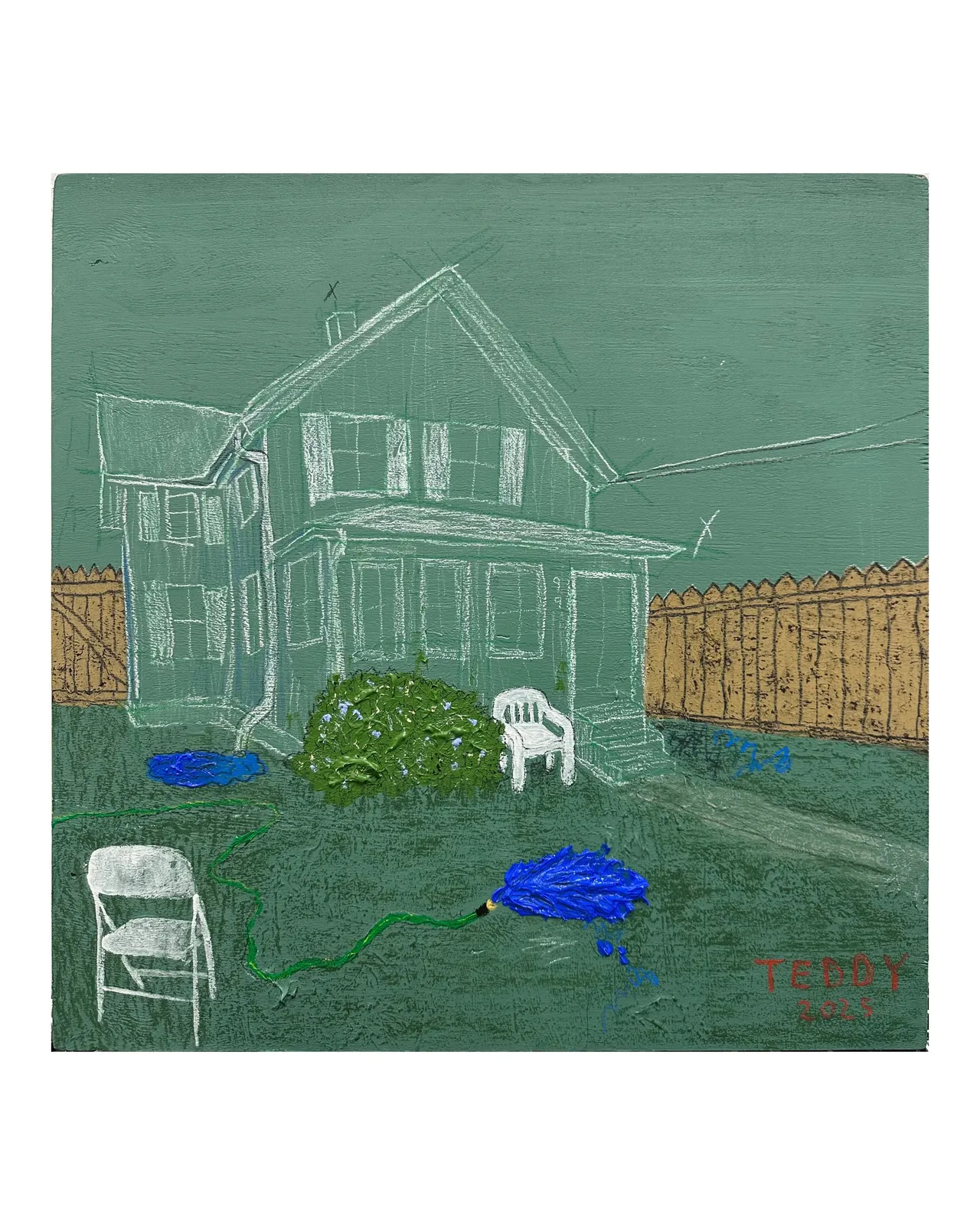 Teddy Benfield, Untitled (GreenHouse Blueprints: Front Yard, 2025