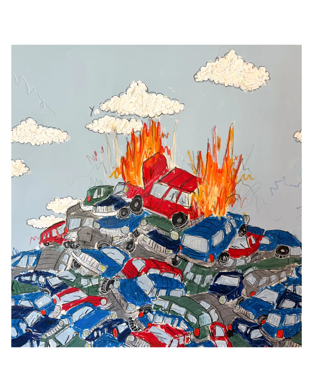 Teddy Benfield, Untitled (52 Car Pile Up / Canyonero), 2026