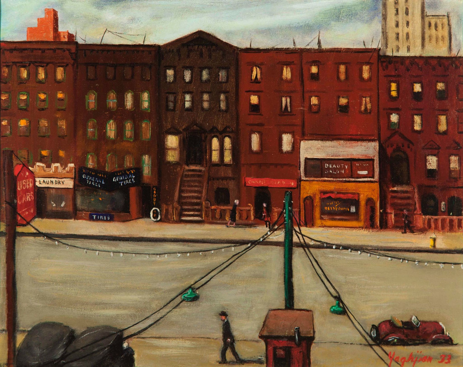 Edmund Yaghjian, 57th Street from My Window, 1933