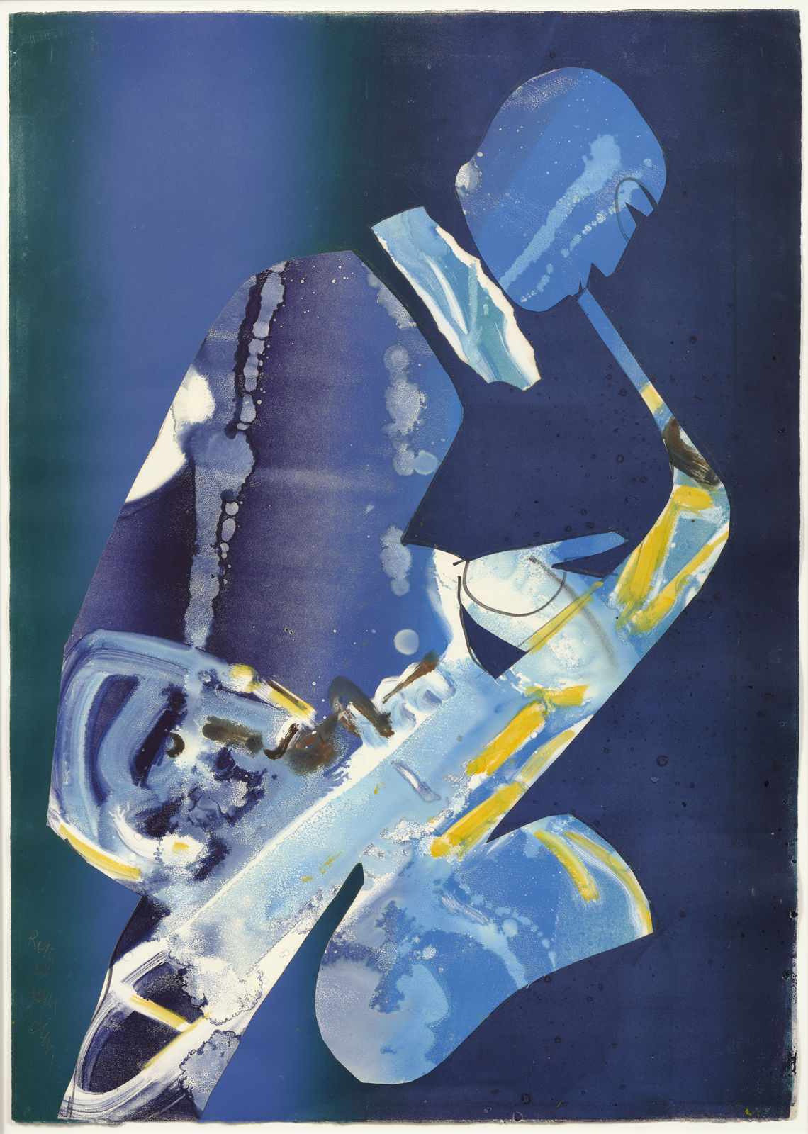 Romare Bearden, Bluer Than Blue, 1981