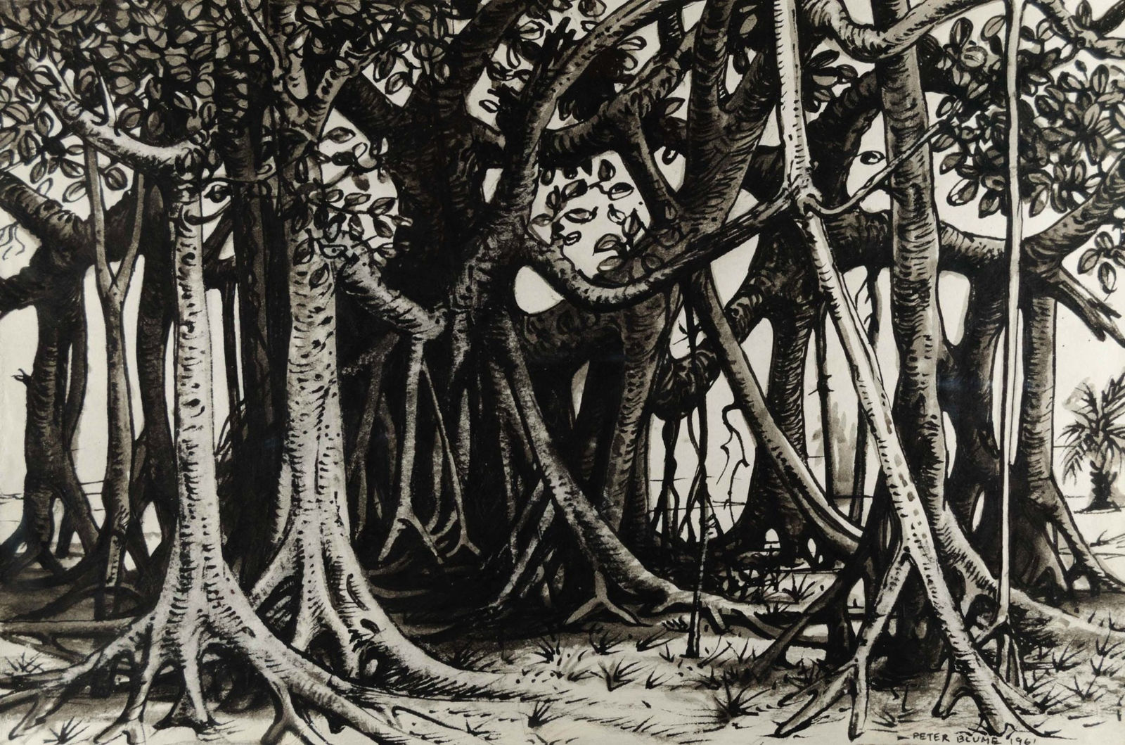 Peter Blume, Banyan Trees, 1961