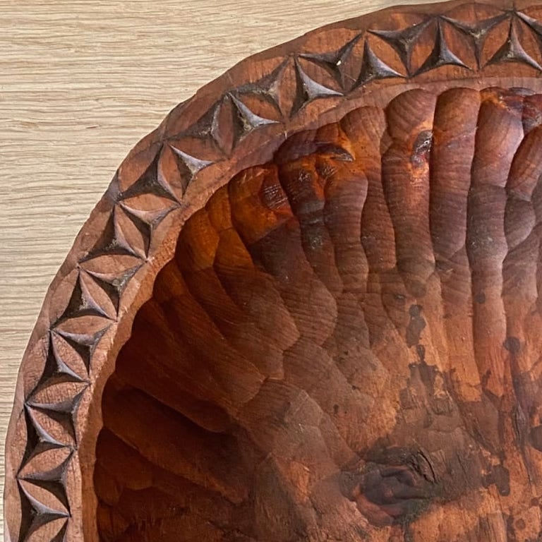 Carved Wood Bowl,