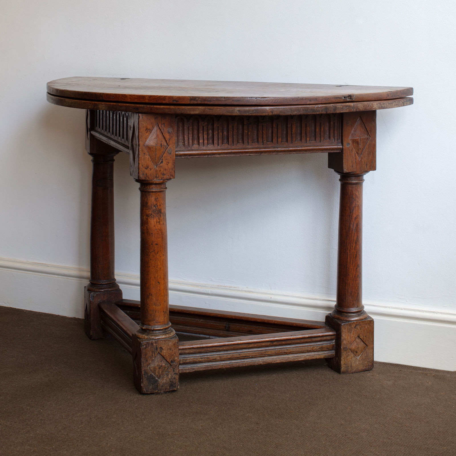 Oak Credence Table,
