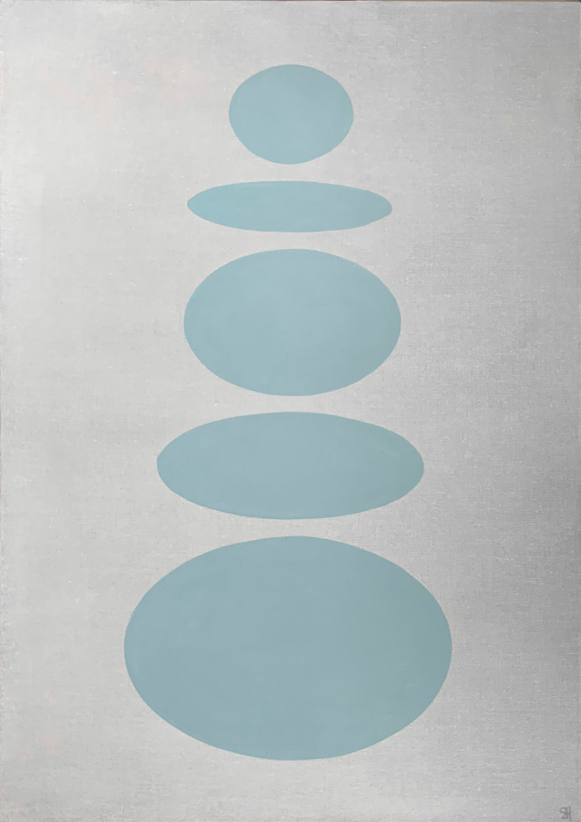 Stephanie Henderson, Floating Cairn in Seaglass