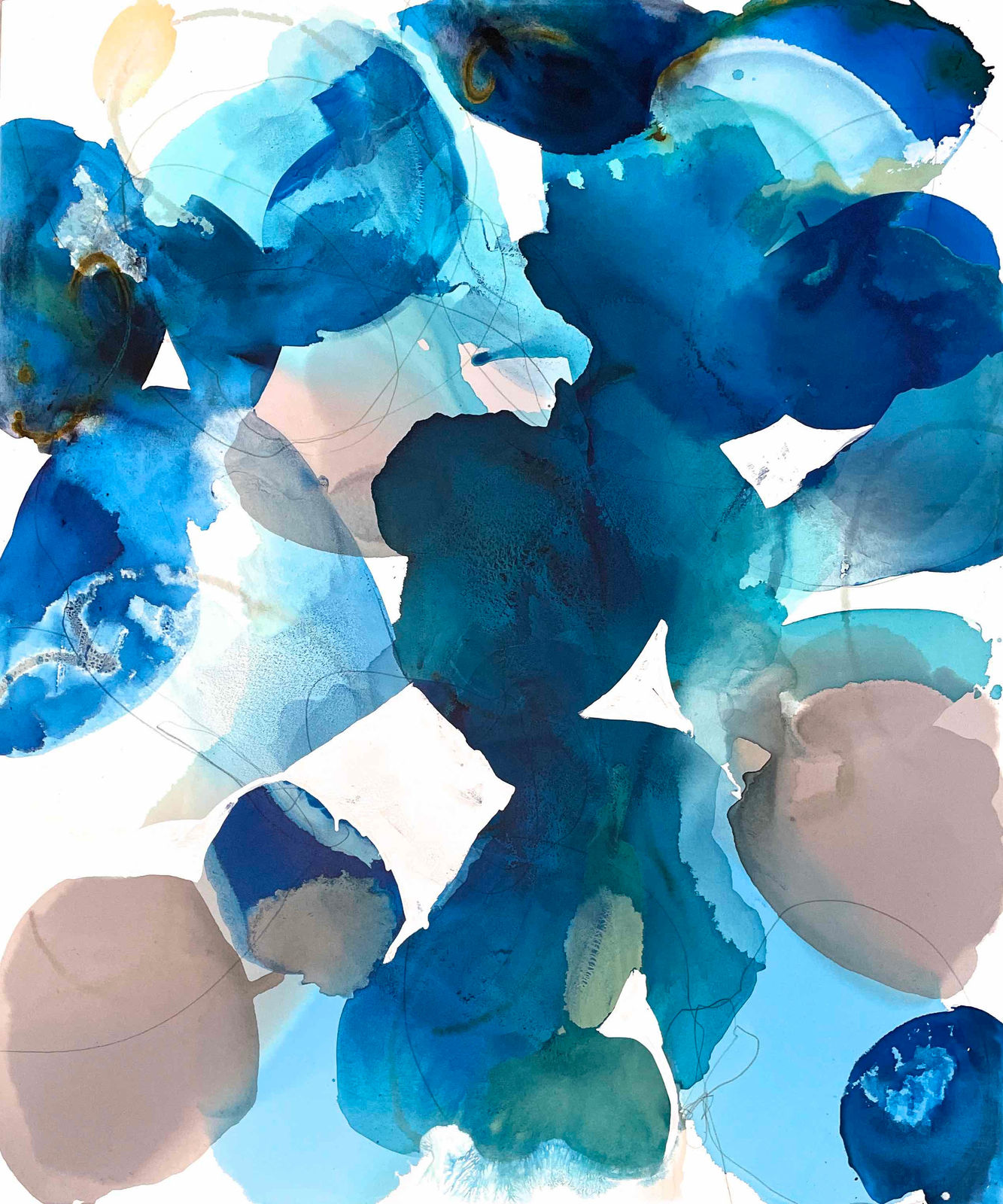 Liz Barber, Blue Beach Glass 7