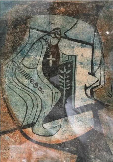 Bruce Onobrakpeya, Untitled, 1964