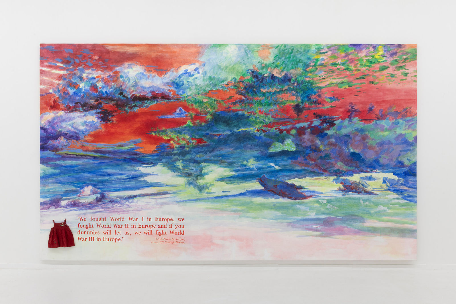 Margaret Harrison, Common Land Greenham. Painting 01, 1989