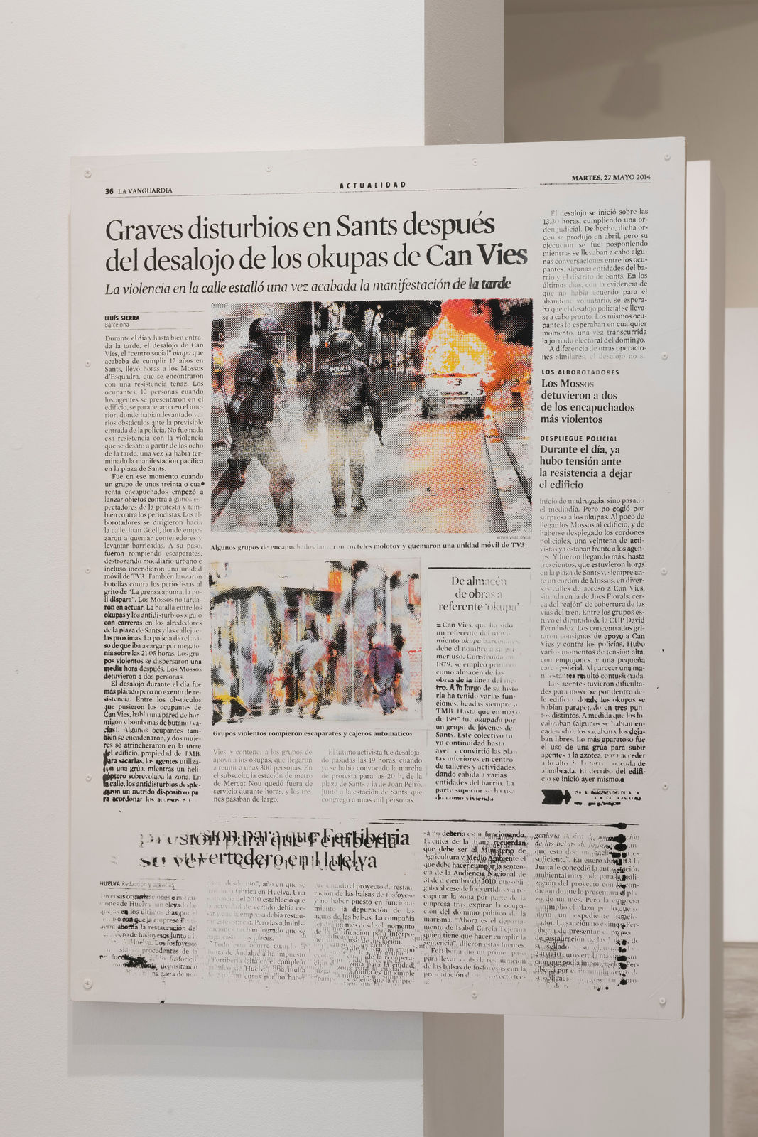 Joan Pallé, Okupes vs. TV3, 2018