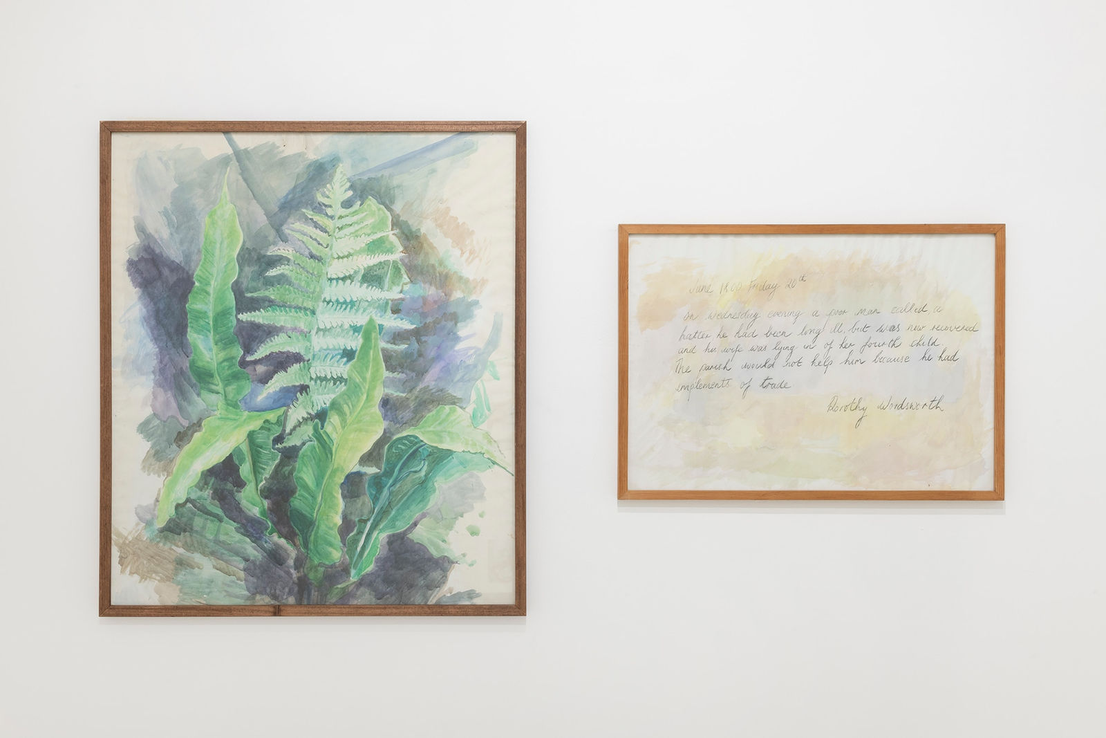 Margaret Harrison, Dorothy Wordsworth (Ferns), 1982