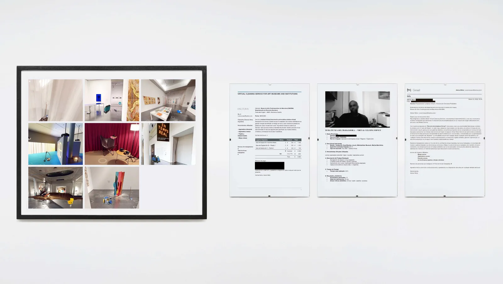 Adrian Melis, Virtual Cleaning Service for Museums and Art Institutions. Museu d'Art Contemporani de Barcelona (MACBA), 2025