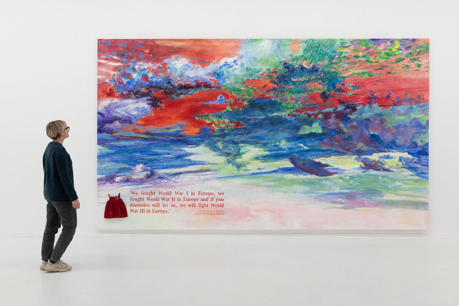 Margaret Harrison, Common Land Greenham. Painting 01, 1989